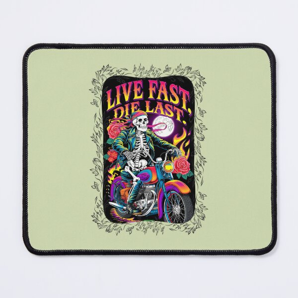 Item preview, Live-Fast-Die-Last.-Cool-Biker-Design designed and sold by ValerieKohler43.