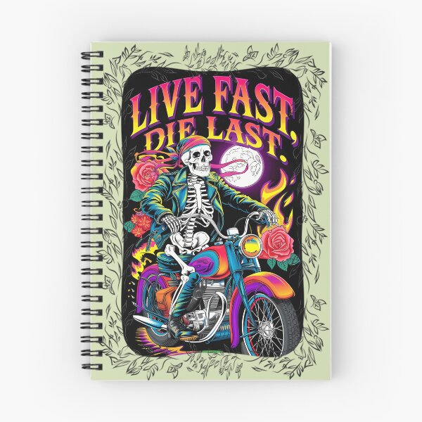 Item preview, Live-Fast-Die-Last.-Cool-Biker-Design designed and sold by ValerieKohler43.