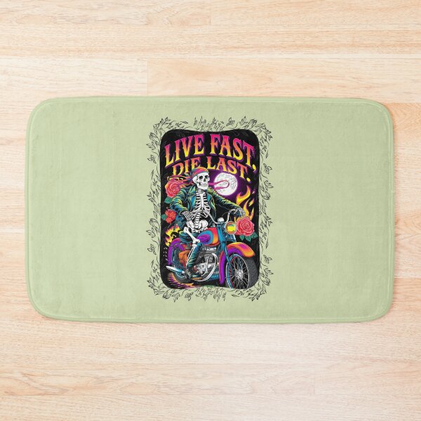 Item preview, Live-Fast-Die-Last.-Cool-Biker-Design designed and sold by ValerieKohler43.