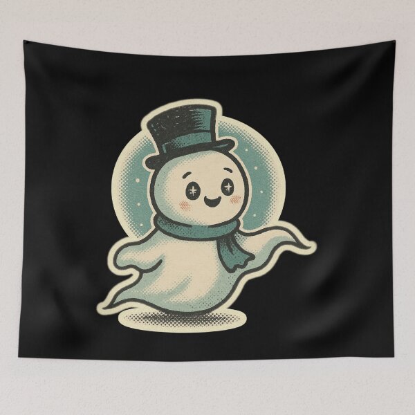 Item preview, Retro Christmas Horror Characters – Winter Ghost – Vintage • Spooky Cute designed and sold by JacobKAurumhead.