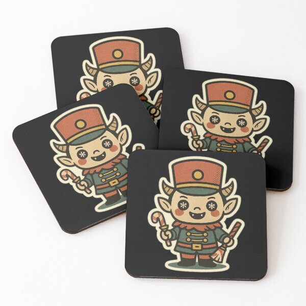 Item preview, Retro Christmas Horror Characters – Devilish Elf – Vintage • Spooky Cute designed and sold by JacobKAurumhead.