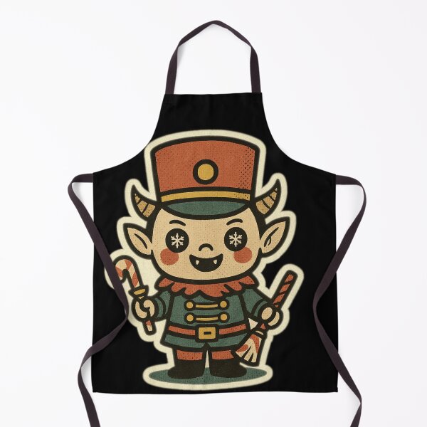 Item preview, Retro Christmas Horror Characters – Devilish Elf – Vintage • Spooky Cute designed and sold by JacobKAurumhead.