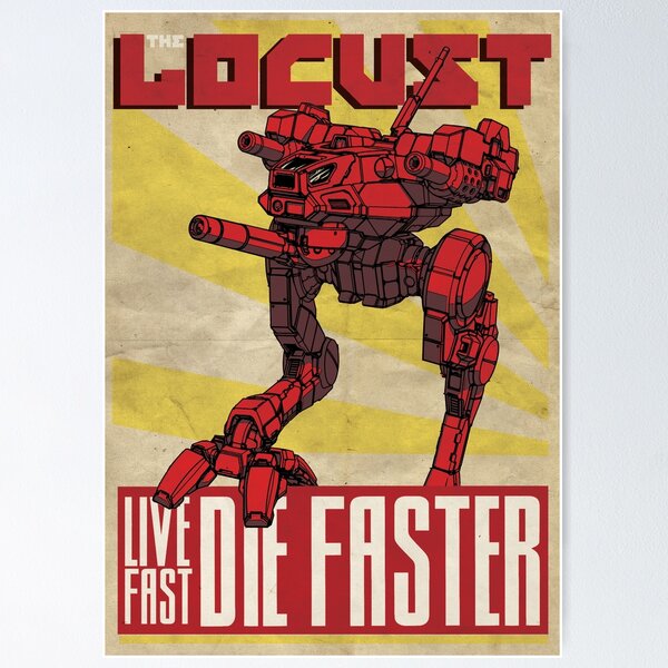 Item preview, Battletech 'Mechs: The Locust designed and sold by Blunderstated.