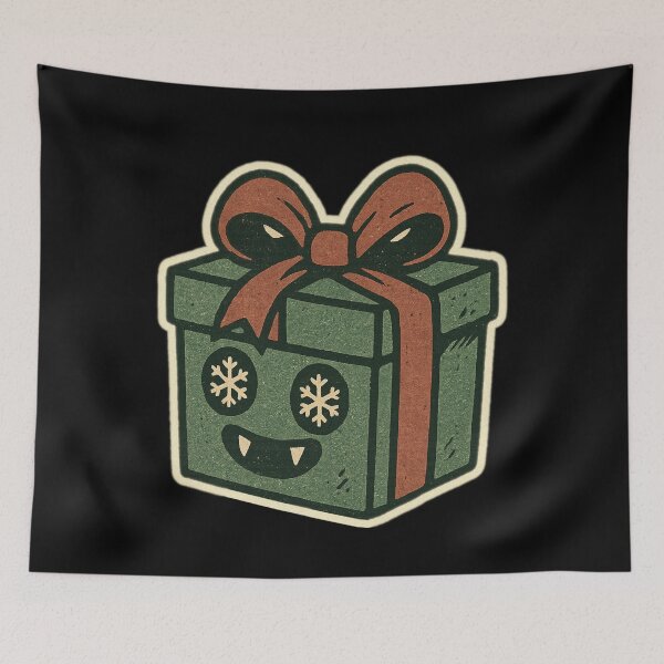 Item preview, Retro Christmas Horror Characters – Vampire Present – Vintage • Spooky Cute designed and sold by JacobKAurumhead.