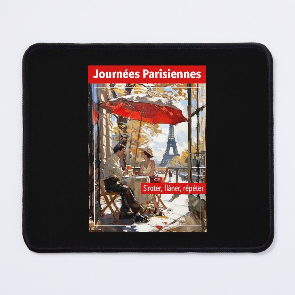 Item preview, Journées Parisiennes — Siroter, flâner, répéter. Parisian Days — Sip, Stroll, Repeat designed and sold by FrancophileFun.