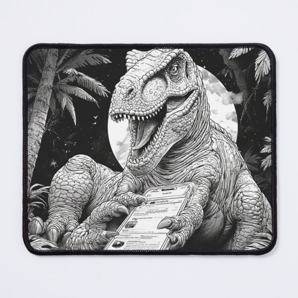 Item preview, T-Rex Tweeting Under the Full Moon designed and sold by YAM716.