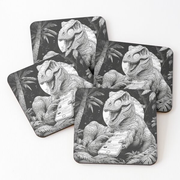 Item preview, T-Rex Tweeting Under the Full Moon designed and sold by YAM716.
