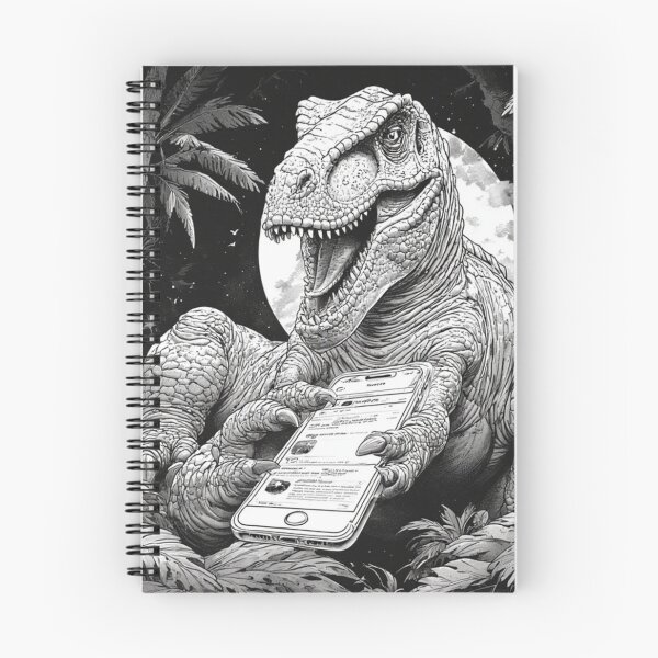 Item preview, T-Rex Tweeting Under the Full Moon designed and sold by YAM716.