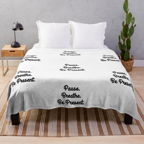Item preview, Pause. Breathe. Be Present. Mindfulness Quote designed and sold by brodidudie.