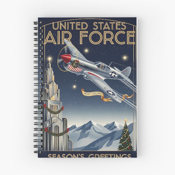 Artikelvorschau, USAF Art Deco Weihnachtsedition entworfen und verkauft von Skyframe Aviation.