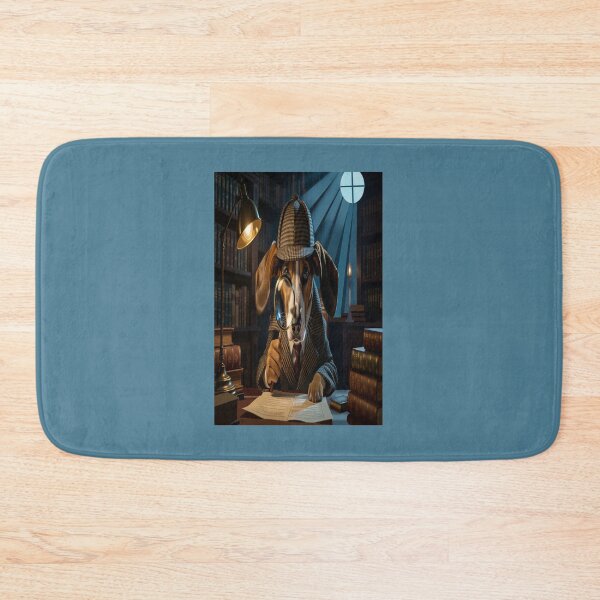 Item preview, Detective Dog Sherlock - Mystical Steampunk Print By Felia designed and sold by Felia001.