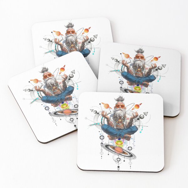 Item preview, Yoga Old Man In Space, Doing Meditation designed and sold by Rosa1977.