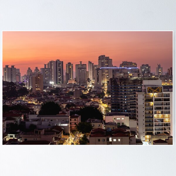 Item preview, Cityscape São Paulo at sunset designed and sold by Sonny Vermeer.