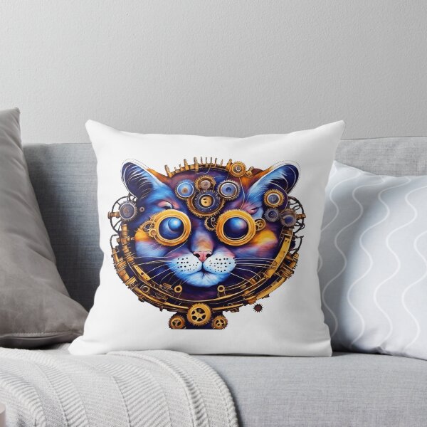 Item preview, Steampunk cat with goggles designed and sold by TeesandTops.