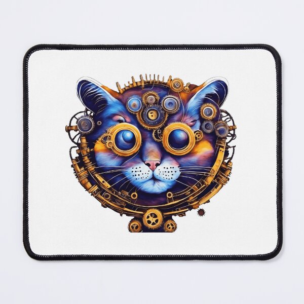 Item preview, Steampunk cat with goggles designed and sold by TeesandTops.