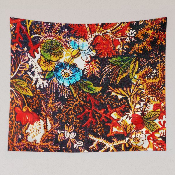 Item preview, Autumn Coral Bloom – William Kilburn Printed Cotton designed and sold by WheelieGdArt.