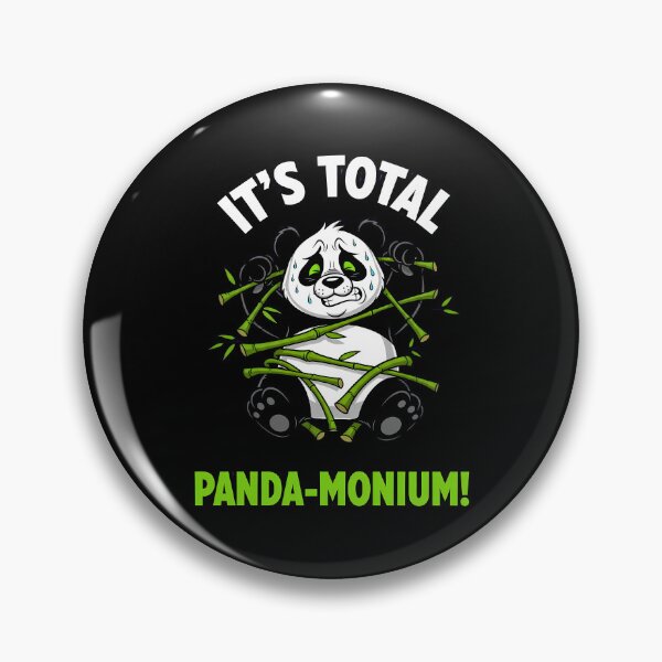 Item preview, It's Total Panda-Monium Funny Stressed Panda designed and sold by VividDripCo.