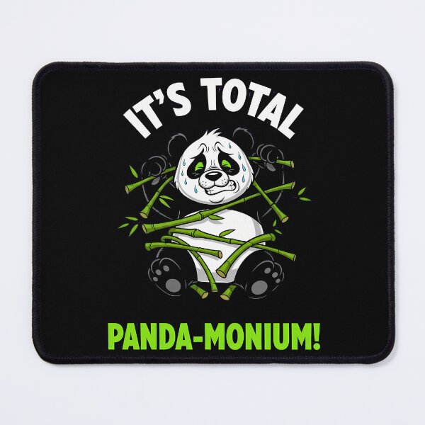 Item preview, It's Total Panda-Monium Funny Stressed Panda designed and sold by VividDripCo.