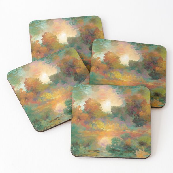 Artikelvorschau, Monet Morning Glow – Impressionistische Landschaft entworfen und verkauft von CraftedHome.