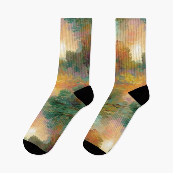 Artikelvorschau, Monet Morning Glow – Impressionistische Landschaft entworfen und verkauft von CraftedHome.