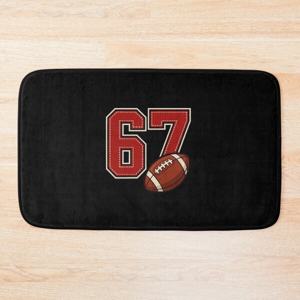 Item preview, 67 Sports Edition Football – Varsity Jersey Number with Ball Graphic designed and sold by DailyDrivesct.