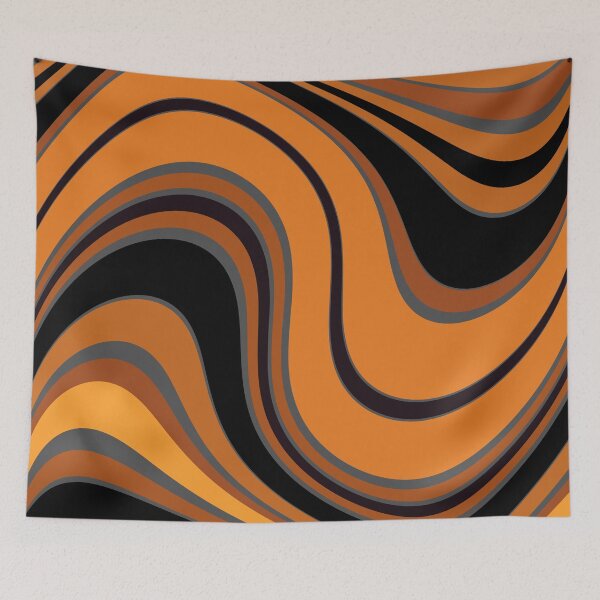 Item preview, Orange and Black Swirled designed and sold by PSCSCo.