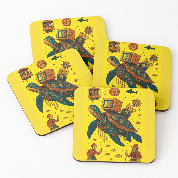 Item preview, Neon Chaos Chronicles - Sea Turtle designed and sold by PeodeesCrazy.
