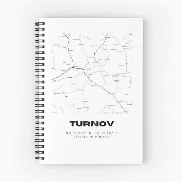 Item preview, Turnov Map Poster | Minimalist Czech Republic City Map Art designed and sold by RM-Journey.