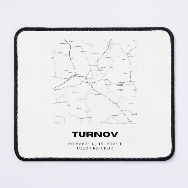 Item preview, Turnov Map Poster | Minimalist Czech Republic City Map Art designed and sold by RM-Journey.