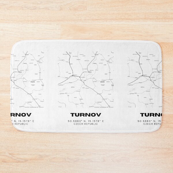 Item preview, Turnov Map Poster | Minimalist Czech Republic City Map Art designed and sold by RM-Journey.