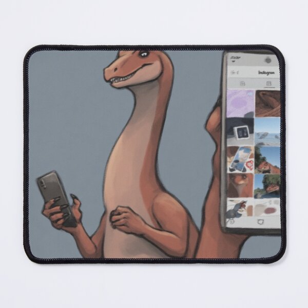 Item preview, Velociraptor Scrolling Instagram designed and sold by YAM716.