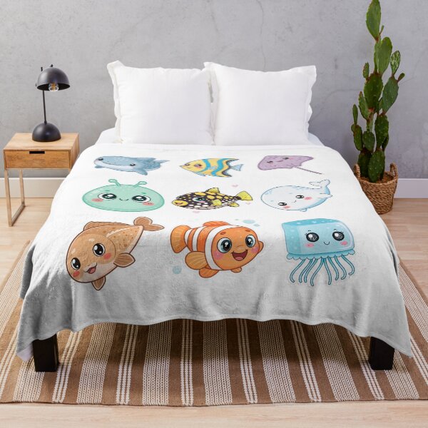 Item preview, Cute Ocean Animals Kawaii Sea Creature Sticker Set designed and sold by DariaOltes.