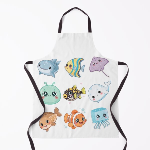 Item preview, Cute Ocean Animals Kawaii Sea Creature Sticker Set designed and sold by DariaOltes.