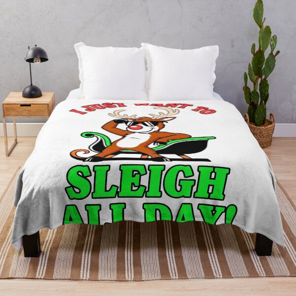 Item preview, i just want to sleigh all day Reindeer Christmas 2025 designed and sold by VividDripCo.