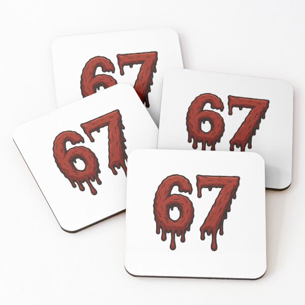 Item preview, 67 – Vampire Bloodlust | Gothic Blood Drip Horror Number designed and sold by DailyDrivesct.