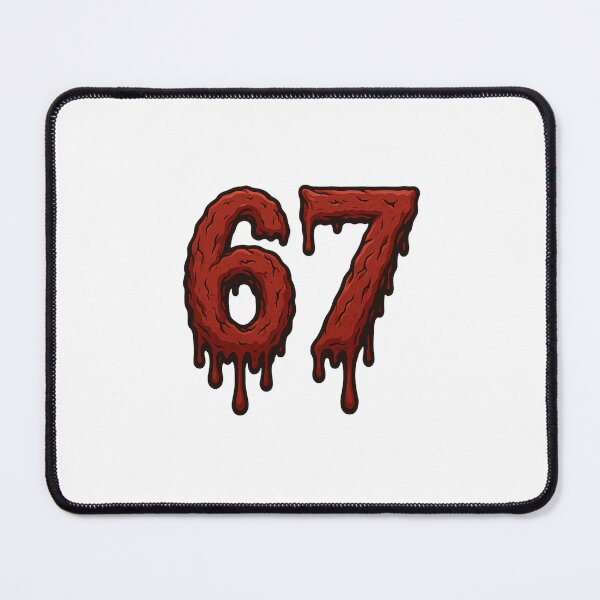 Item preview, 67 – Vampire Bloodlust | Gothic Blood Drip Horror Number designed and sold by DailyDrivesct.
