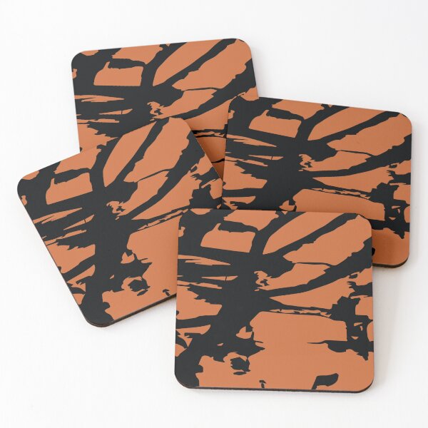 Item preview, Black Paint Splashed on Orange designed and sold by PSCSCo.