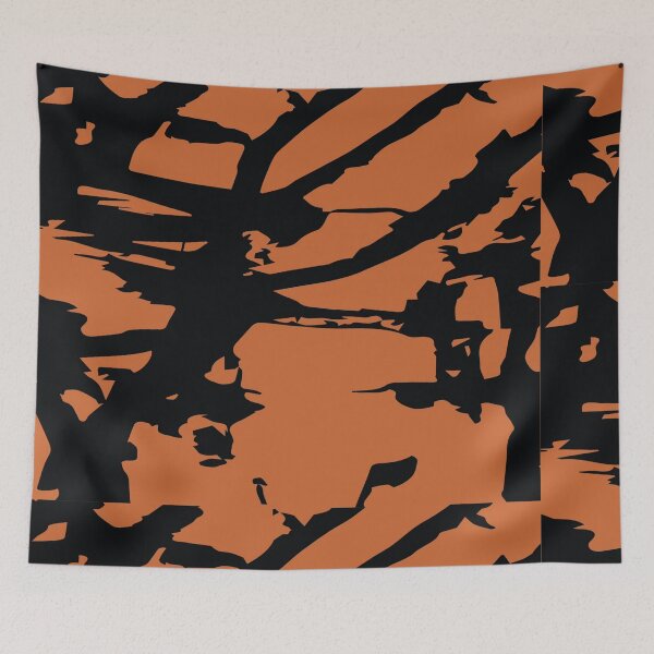 Item preview, Black Paint Splashed on Orange designed and sold by PSCSCo.