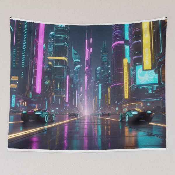 Item preview, Neon Nights: The Futuristic Metropolis designed and sold by The Dream Lab.