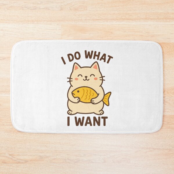 Item preview, I do what I want (cat cartoon) designed and sold by Lovedesigning25.