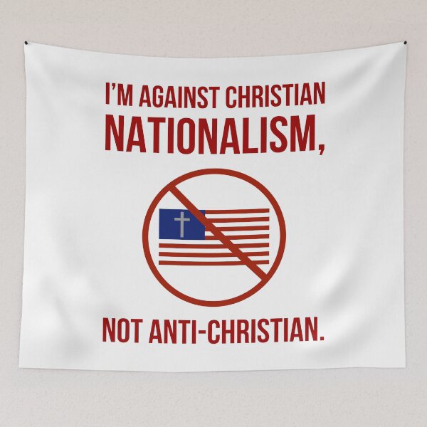 Item preview, I’m against Christian nationalism, not anti-Christian.  designed and sold by Rachel the Artist .