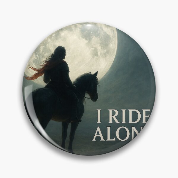 Item preview, I Ride Alone — Cinematic Fantasy Warrior Under Moonlight | Epic Solitude Art by YKYPEH designed and sold by YKYPEH-Studios.