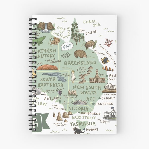 Item preview, Map of Australia - Green designed and sold by Those Pencil Shavings.