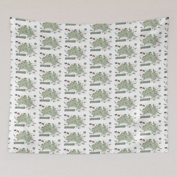 Item preview, Map of Australia - Green designed and sold by Those Pencil Shavings.
