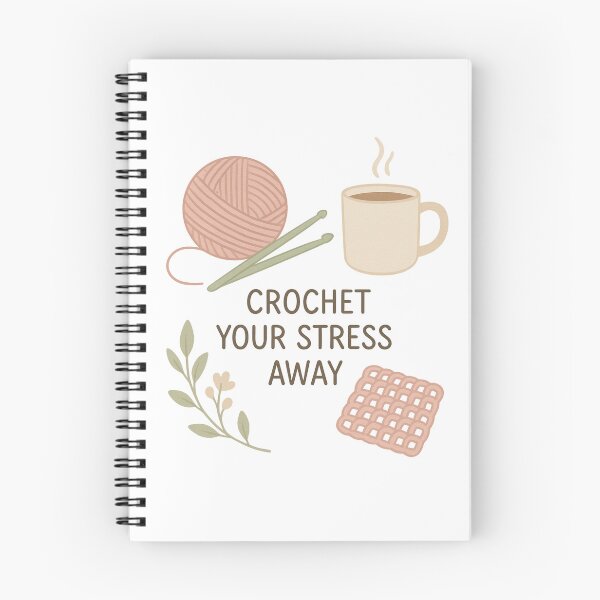 Item preview, Crochet Your Stress Away – Cozy Crafter Tee designed and sold by HooptownRV.
