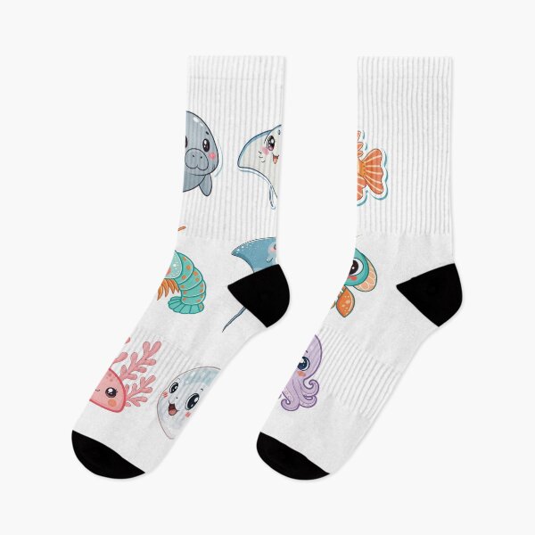 Item preview, Kawaii Sea Life Cartoon Animal Sticker Collection designed and sold by DariaOltes.