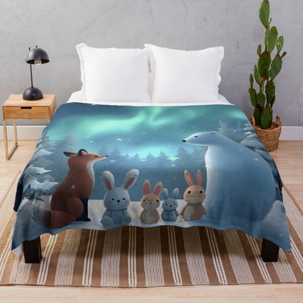 Item preview, Aurora Magic in the Snowy Forest designed and sold by WildlifeWhimsy.