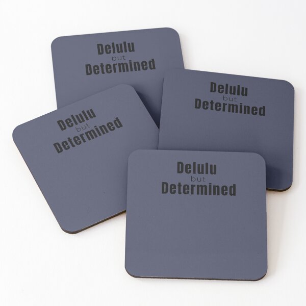 Item preview, Delulu But Determined – Trendy Motivational Quote T-Shirt designed and sold by Chaos trends.