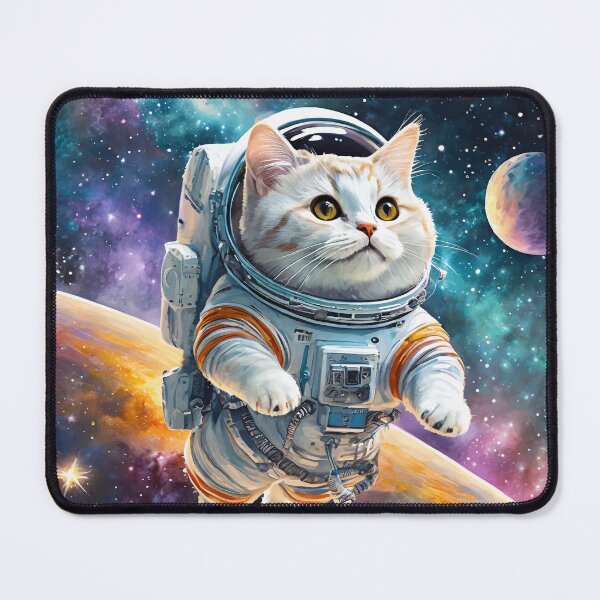 Item preview, Galactic Astronaut Cat designed and sold by The Raven Gift Co.