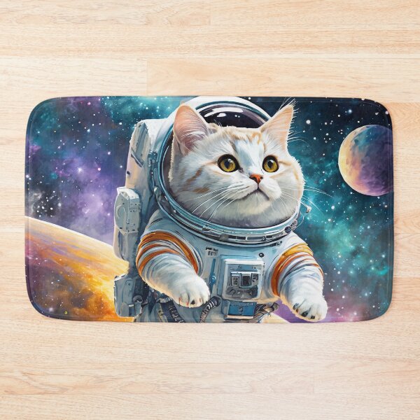 Item preview, Galactic Astronaut Cat designed and sold by The Raven Gift Co.